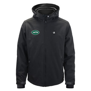 ActionHeat black hooded jacket with New York Jets logo