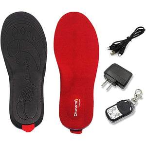 Dr.Warm Unisex Rechargeable Heated Insole with Remote Control Foot Warmers