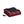 Red and black buffalo plaid heated throw blanket with black sherpa lining and controller