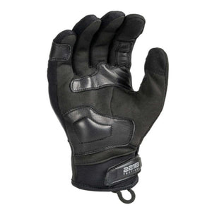 221B Tactical black reinforced glove with velcro wrist strap