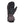 Kombi black and grey winter mitten with elastic wrist