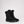 Pajar black mid calf winter boots with faux fur trim and velcro strap closure