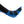 Blue cold therapy pad secured with black straps around a human ankle