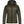 FjallRaven olive green hooded winter jacket with front pockets and button closure