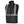 Pioneer black quilted safety vest with reflective stripes and zippered pockets