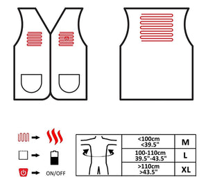 Glovii 7V Battery Heated Fleece Vest