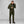 Man wearing olive green FjallRaven hooded fleece jacket and matching trousers with brown hiking boots