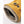 Hestra yellow leather glove cuff with ribbed knit lining and snap button closure