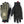 Hestra work gloves with olive green mesh back and black palm with yellow stitching