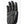 Black work glove with reinforced fingertips and zigzag stitching