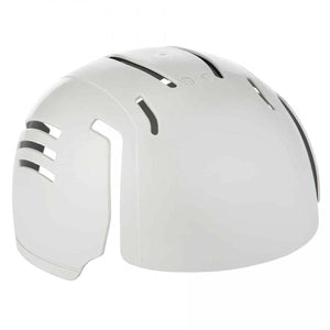 White plastic bump cap insert with ventilation slots