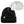 N-Ferno black knit beanie with removable white bump cap insert