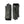Hestra black leather gloves with ribbed knit cuffs