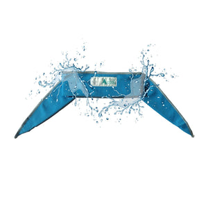 AlphaCool blue cooling towel with water splash effect