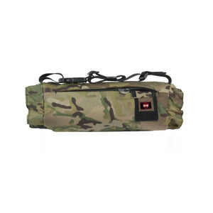 G-Tech camouflage hand warmer muff with zippered pocket and adjustable strap