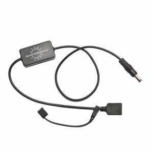 Warm and Safe Heated Gear power adapter cable with USB and coaxial connectors