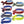Seven Chill-Its cooling tie headbands in various patterns and colors