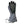 Grey and black winter glove with leather palm and adjustable wrist strap