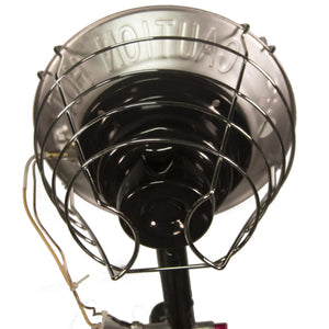 Infrared heater head with protective wire cage
