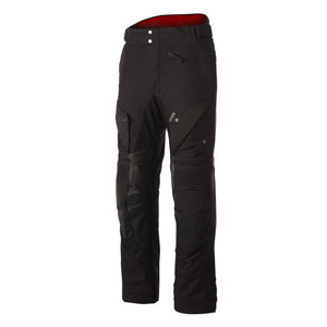 Gerbing black motorcycle pants with reinforced knee panels and zippered pockets