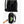 Black backpack showing side pocket with water bottle and key leash with map