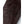 Close up of dark brown leather glove with decorative stitching on the back