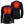Aheata long sleeve black base layer shirt with glowing orange heating elements on chest and back