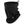 Black fleece neck gaiter with adjustable drawstring and logo patch