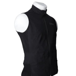 Lenz black sleeveless cycling vest with front zipper