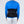 Person wearing a black Polar Products back support brace over a blue shirt