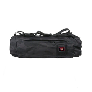 G-Tech black camouflage waist pack with adjustable strap and front zipper pocket