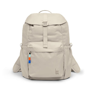 Beige Got Bag backpack with a front pocket and a colorful zipper pull