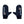 Pair of black Glovii mittens with white logo and hand graphic