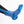 Polar Products blue ankle cold therapy wrap secured with elastic straps on a person