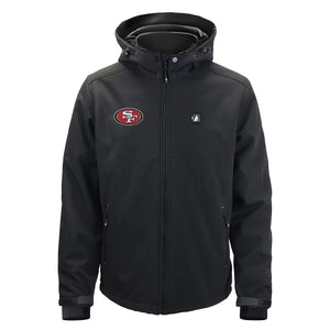 ActionHeat San Francisco 49ers 5V Men's Softshell Battery Heated Jacket