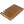 Rectangular brown heating pad with a textured crocodile skin pattern and black trim