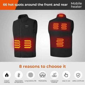 Kemimoto Men's Classs Dual Power Heated Vest
