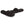 Acorn black plush thong slippers
