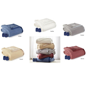 Shavel Micro Flannel Electric Heated Ultra Velvet Blanket - Queen