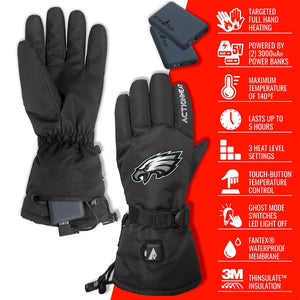 ActionHeat Philadelphia Eagles 5V Battery Heated Gloves
