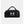 Black Under Armour duffel bag with white logo