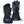 Pair of black Gerbing heated motorcycle gloves with adjustable wrist straps and gauntlet cuffs