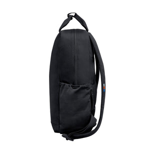 Side view of a black Got Bag backpack