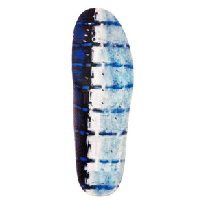 Korkers blue and black patterned replacement shoe insole