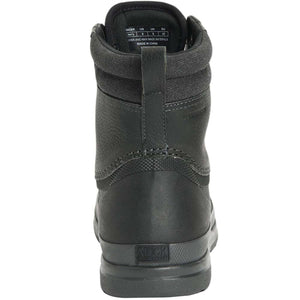 Rear view of black Muck Boot Company waterproof work boot