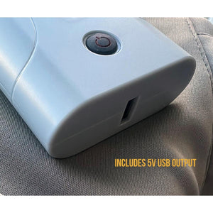 Volt Heat battery pack with power button and 5V USB output port
