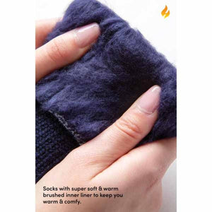 Heat Holders Women's Lite Viola Twist Crew Socks - Light Grey