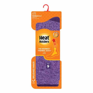 Heat Holders Women's Lite Viola Twist Crew Socks - Light Grey