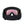 Black ski goggles with a pink mirrored lens and adjustable strap