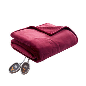 Woolrich Heated Plush to Berber Blanket - Queen